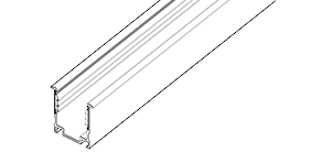 ENN Aluminum Serrated Recessed Channel