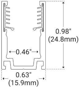 SW E AL CH SR 2 M line drawing with measurements
